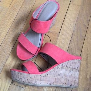 Lane Bryant Cork Wedge Sandals 8W